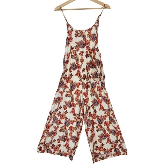 Free People Hot Tropics Wide Leg Crop Jumpsuit Size 2 - Picture 4 of 15